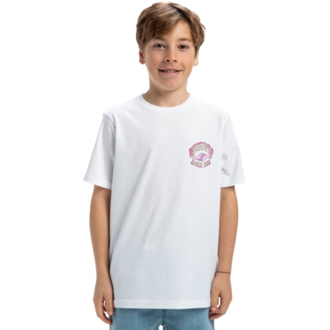  Quiksilver Ev Times Up Yth Erkek Çocuk Beyaz Tişört