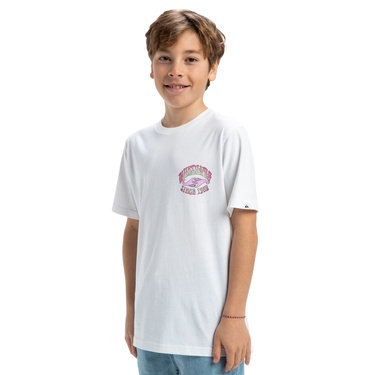  Quiksilver Ev Times Up Yth Erkek Çocuk Beyaz Tişört