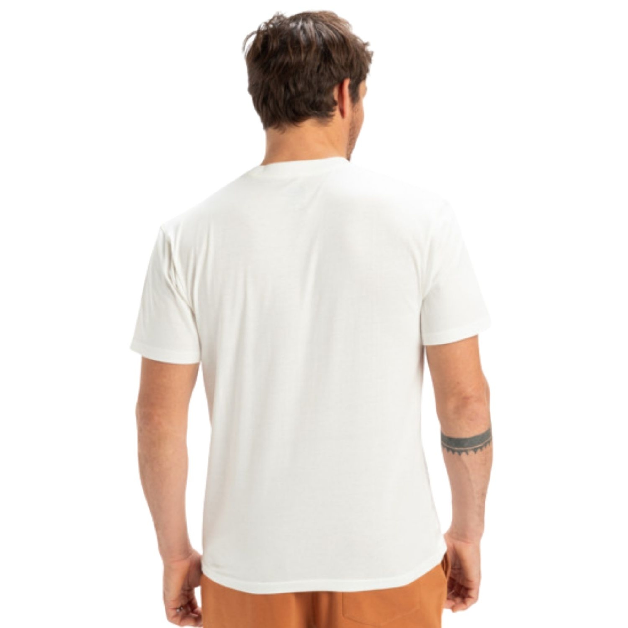 Quiksilver Evo Bubble Wrapped Erkek Beyaz Tişört