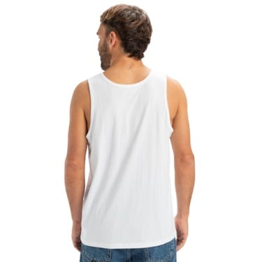  Quiksilver Ev Comp Logo Tank Erkek Beyaz Atlet