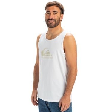  Quiksilver Ev Comp Logo Tank Erkek Beyaz Atlet