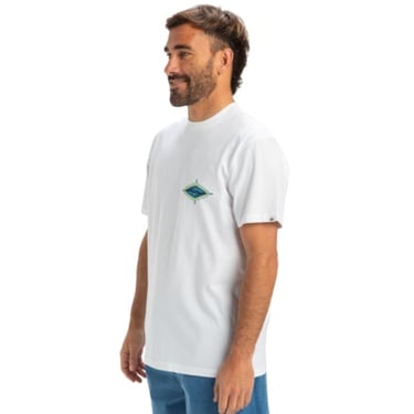  Quiksilver Ev Beach Blast Erkek Beyaz Tişört