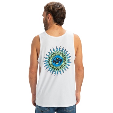  Quiksilver Ev Beach Blast Tank Erkek Beyaz Atlet
