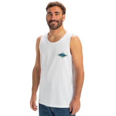  Quiksilver Ev Beach Blast Tank Erkek Beyaz Atlet