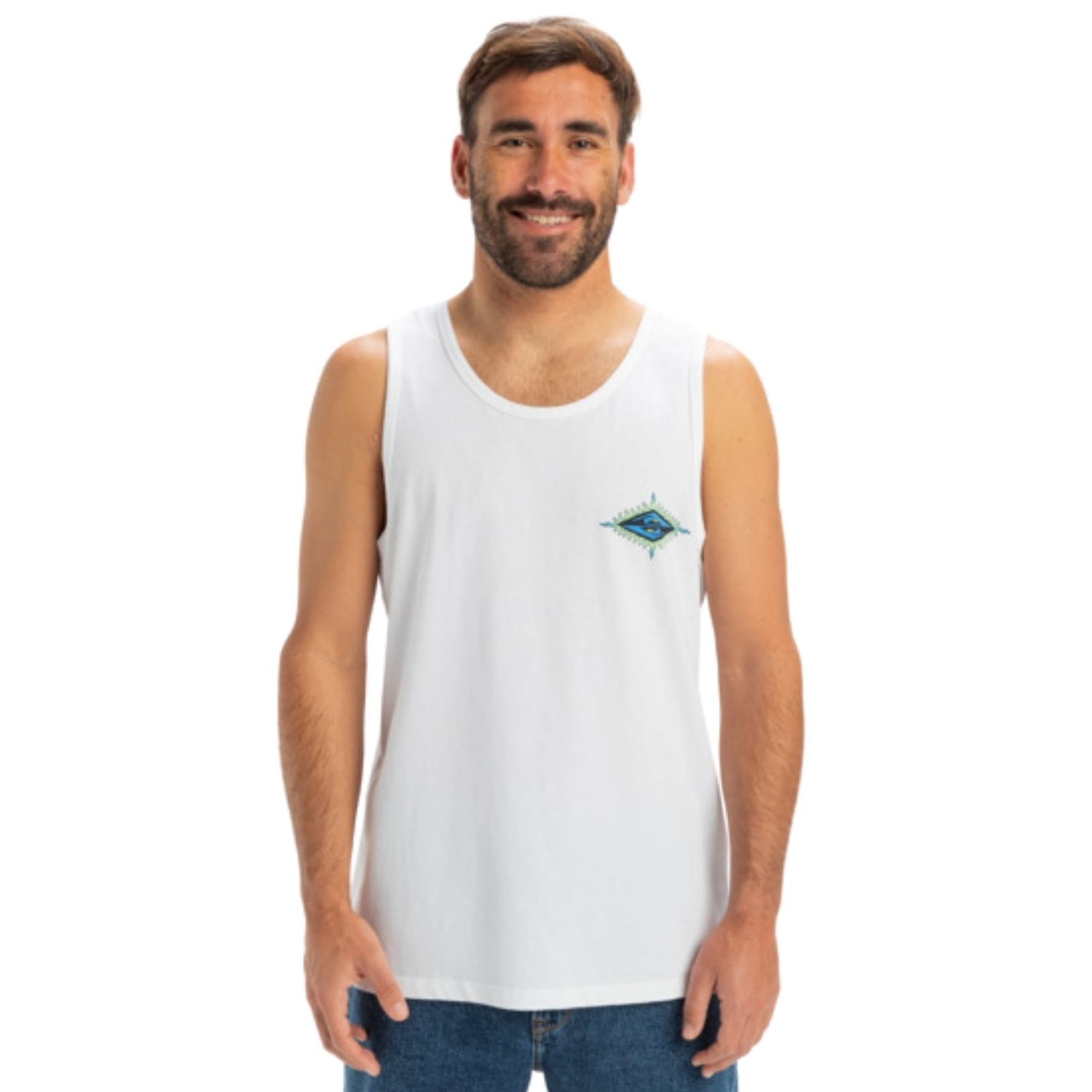 Quiksilver Ev Beach Blast Tank Erkek Beyaz Atlet