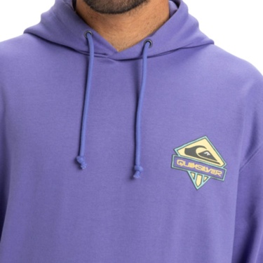  Quiksilver Apog Heritage Hoodie Erkek Mor Sweatshirt