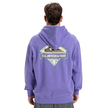  Quiksilver Apog Heritage Hoodie Erkek Mor Sweatshirt