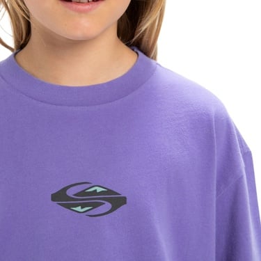  Quiksilver Gh Qs Global Heat Yth Erkek Çocuk Mor Tişört