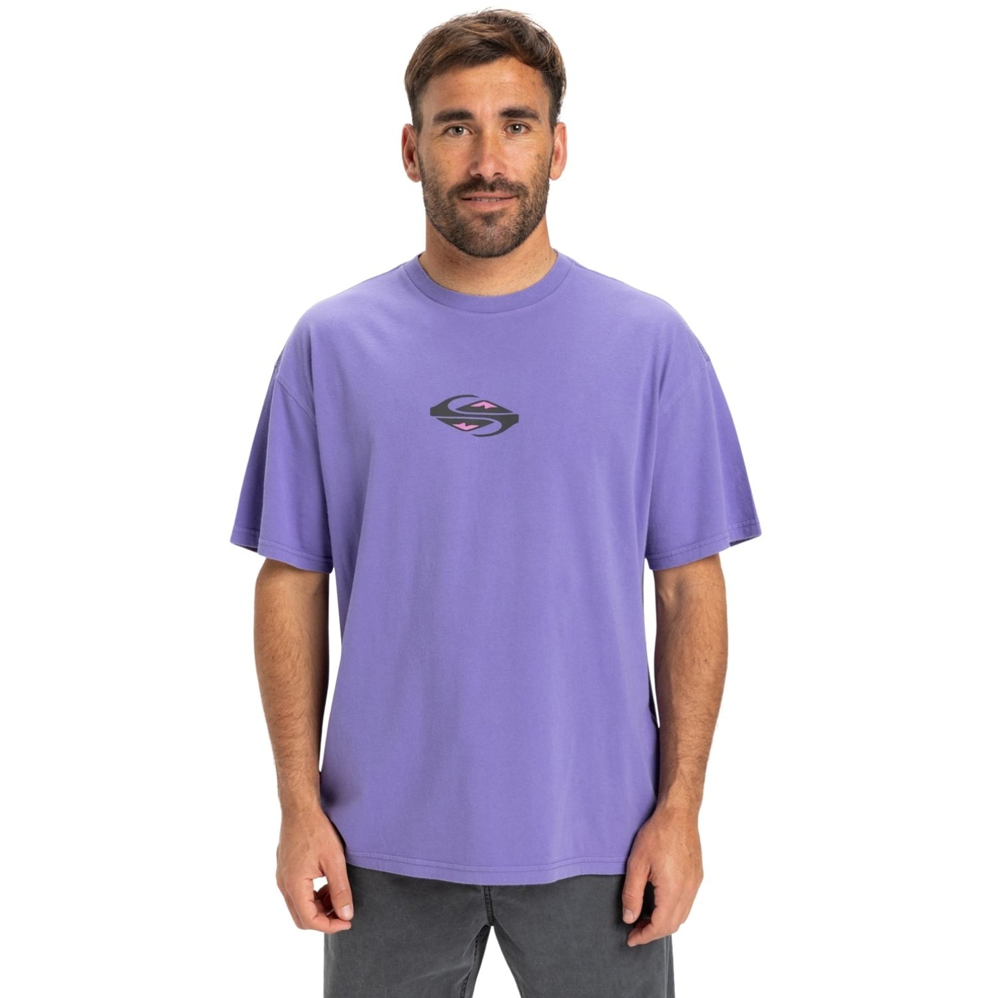 Quiksilver Gh Qs Global Heat Erkek Mor Tişört