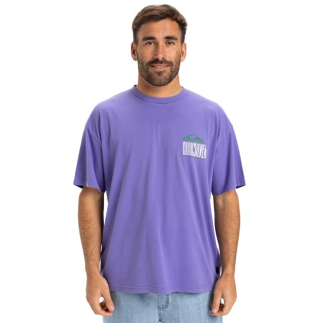  Quiksilver Gh Qs World Force Erkek Mor Tişört