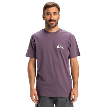  Quiksilver Ev Mini Logo Erkek Mor Tişört
