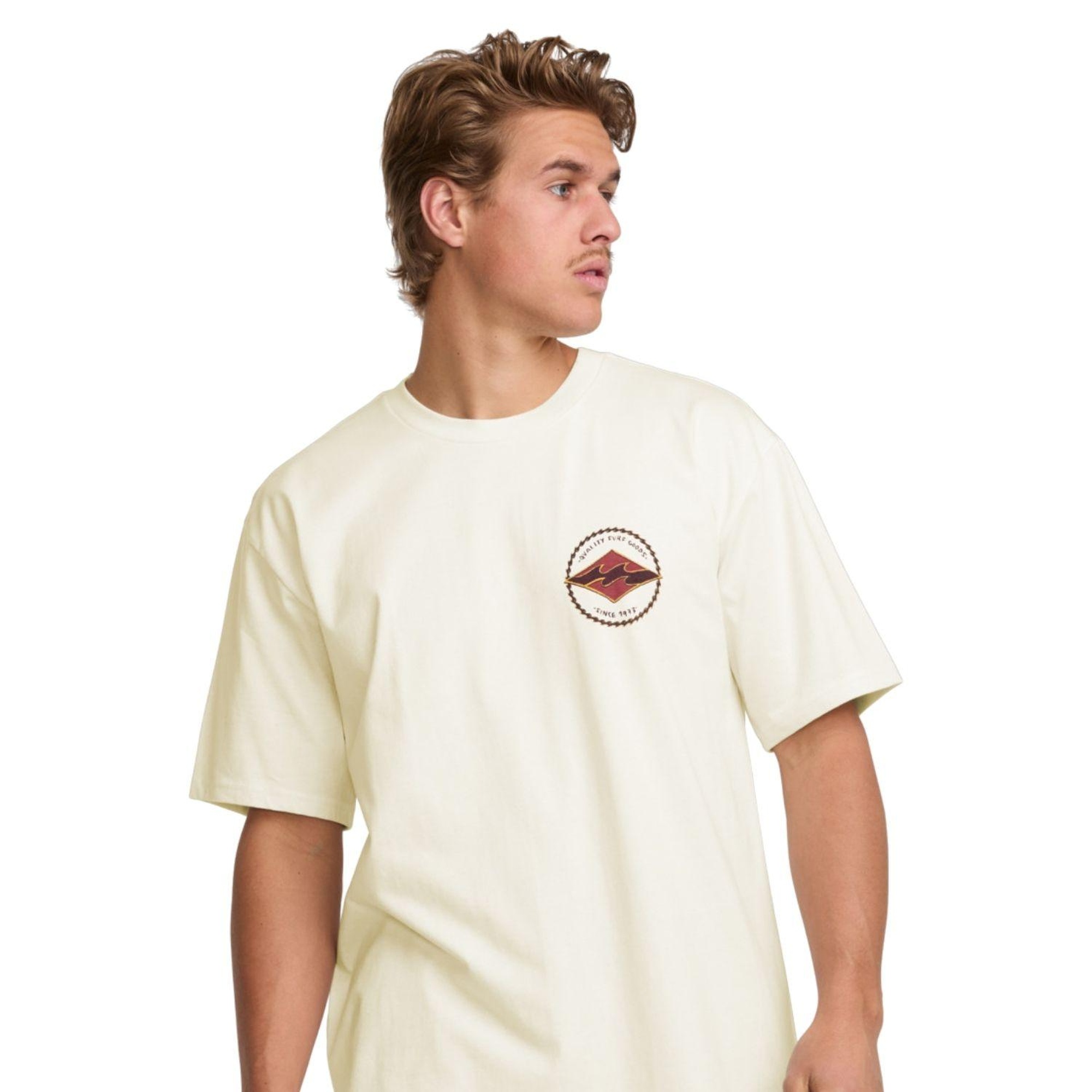 Billabong Rotor Diamond Regular Erkek Beyaz Tişört