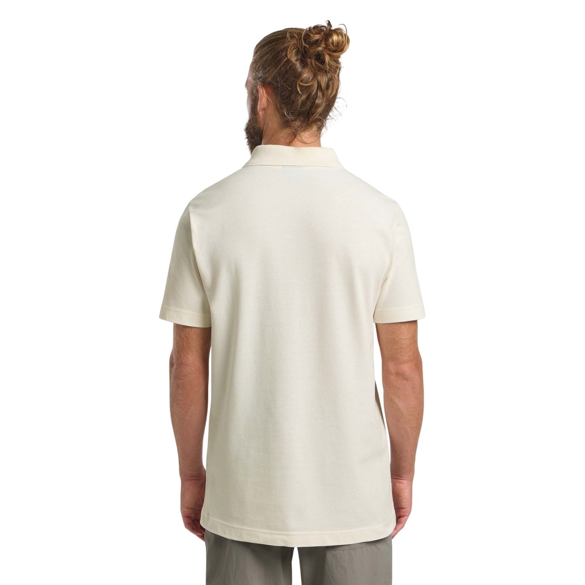 Jack Wolfskin Essential Polo Erkek Beyaz Polo Tişört