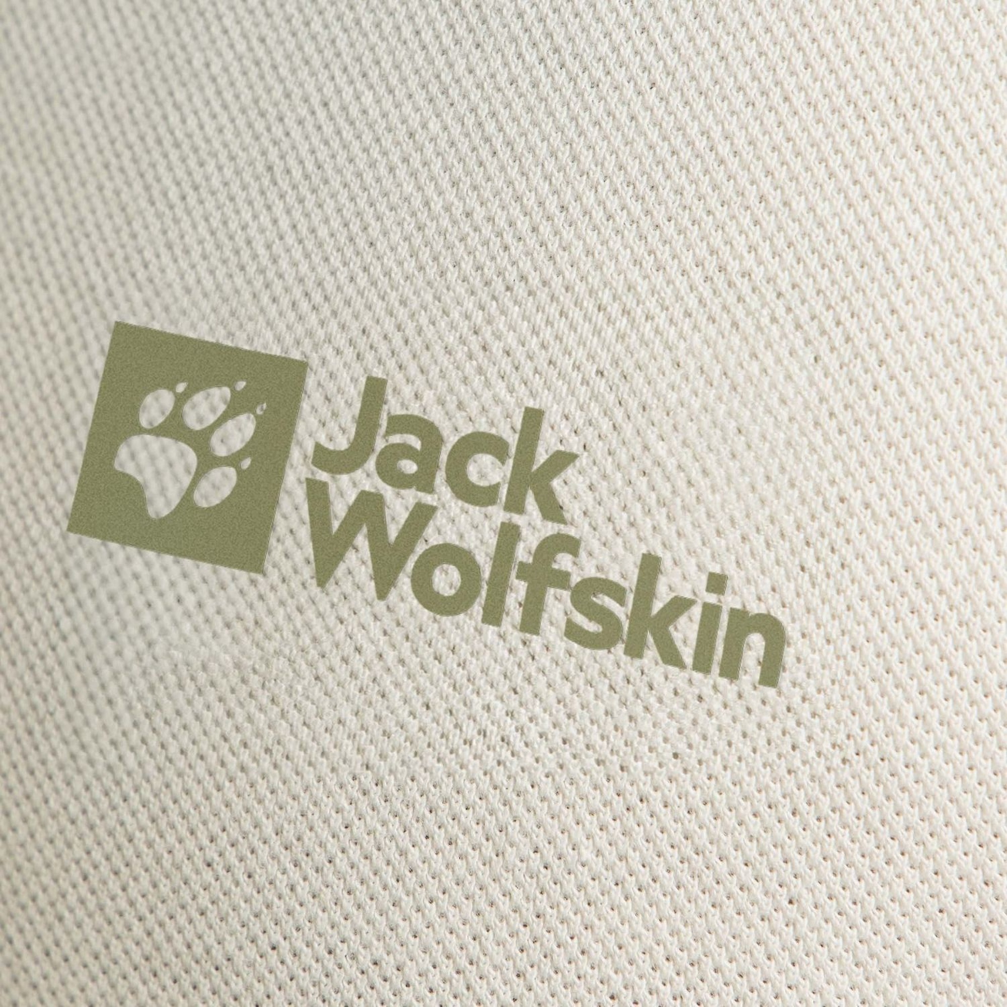 Jack Wolfskin Essential Polo Erkek Beyaz Polo Tişört