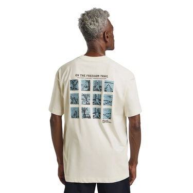  Jack Wolfskin Trailblazer T Erkek Beyaz Tişört