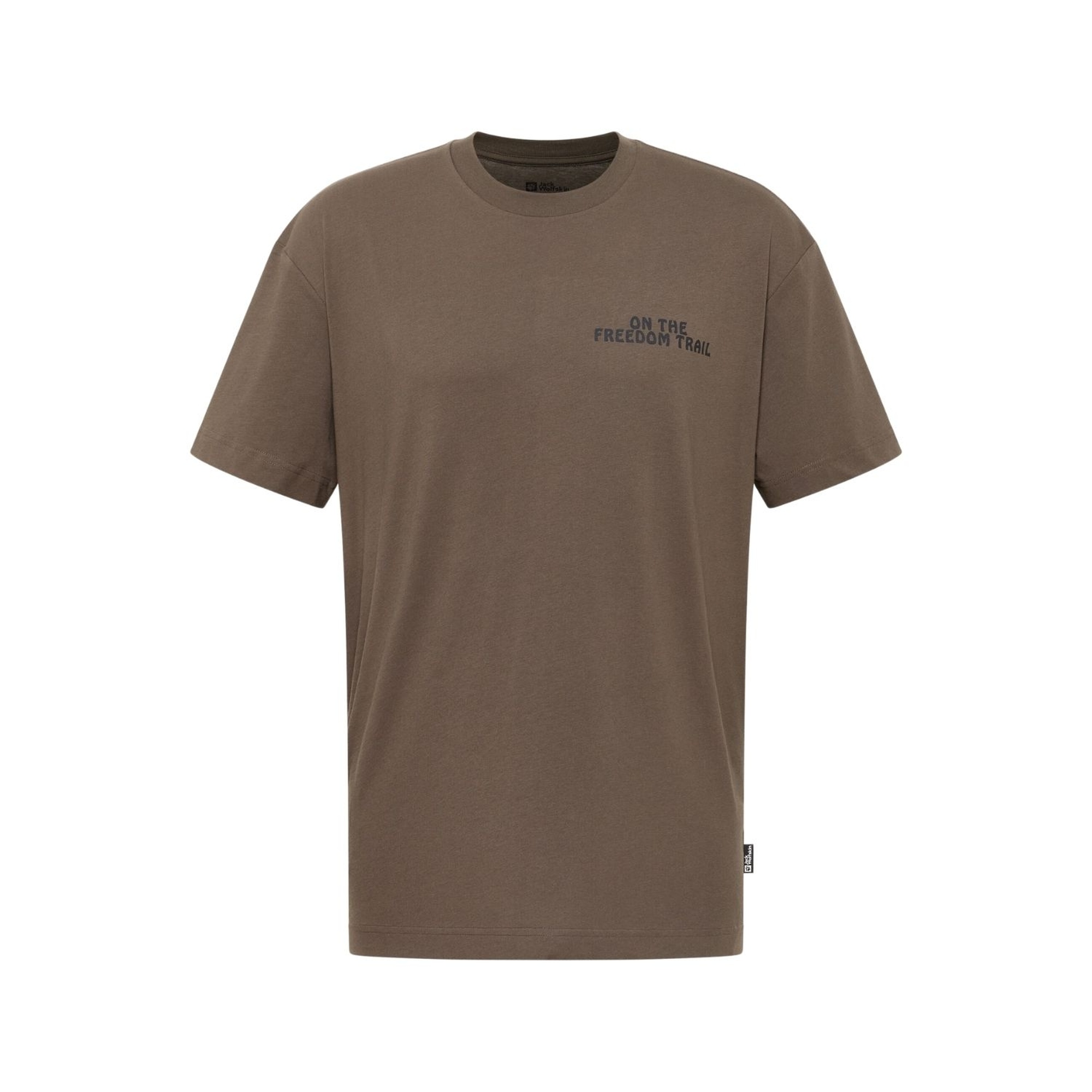 Jack Wolfskin Trailblazer T Erkek Kahverengi Tişört