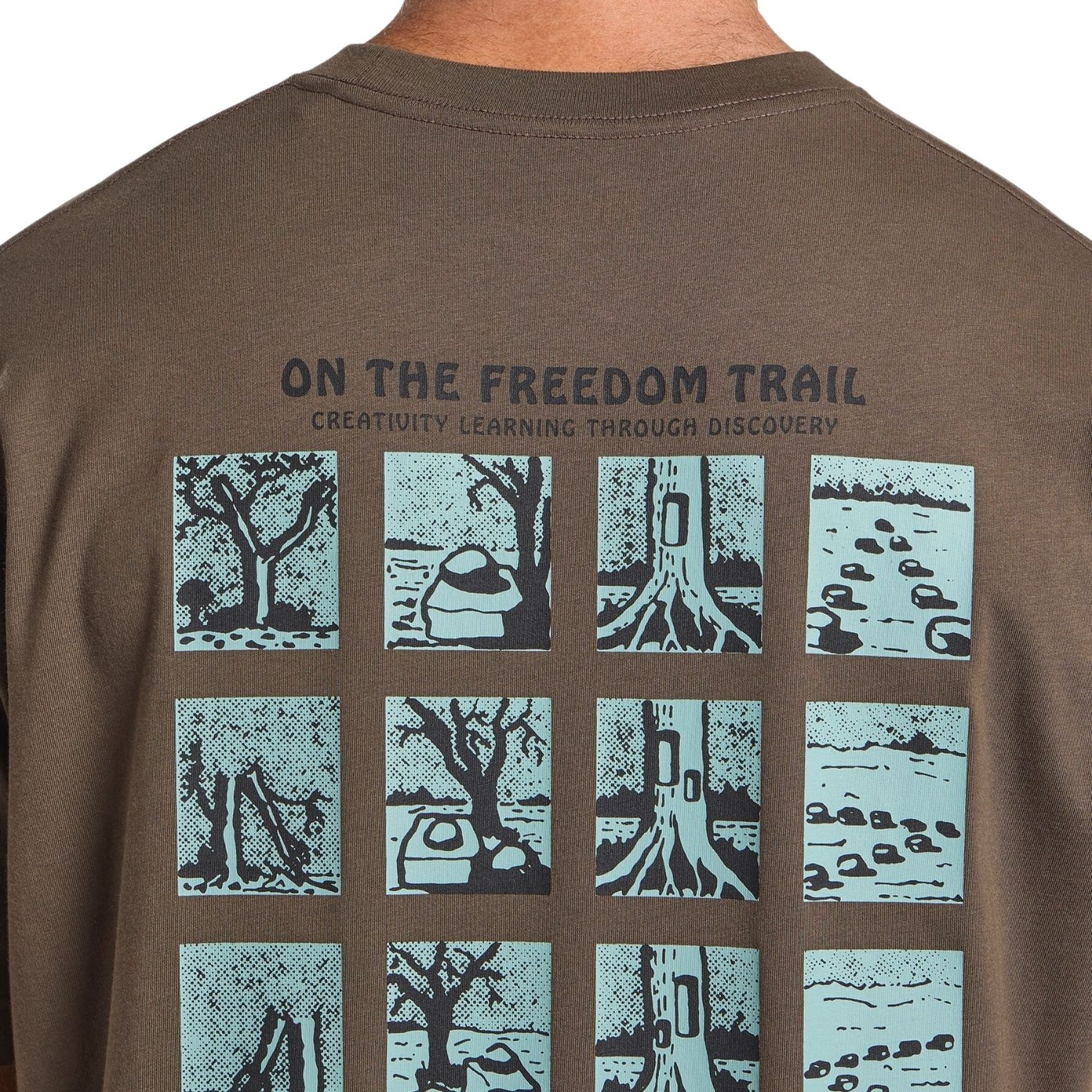 Jack Wolfskin Trailblazer T Erkek Kahverengi Tişört