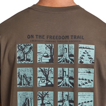  Jack Wolfskin Trailblazer T Erkek Kahverengi Tişört