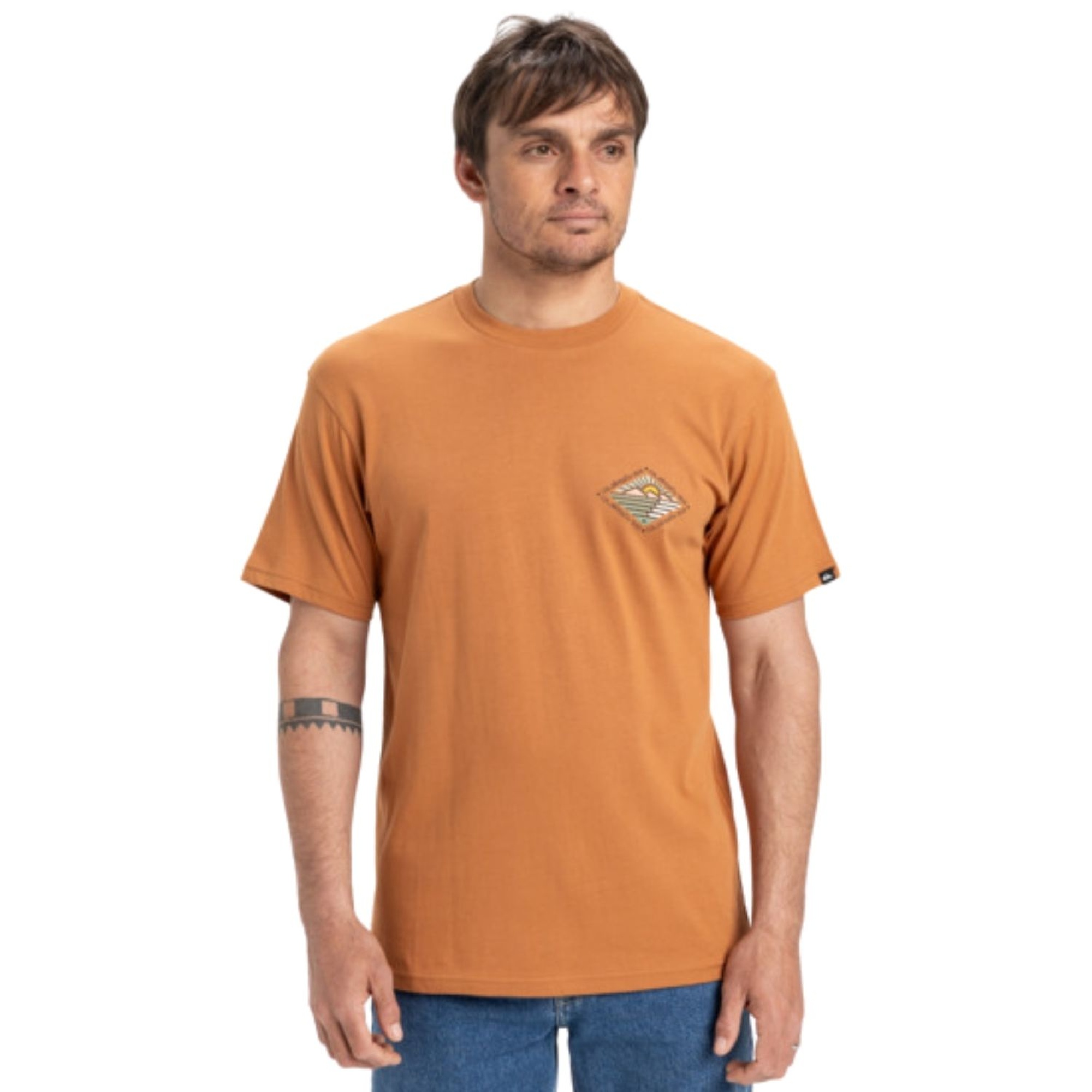 Quiksilver Evo Future Islands Erkek Kırmızı Tişört