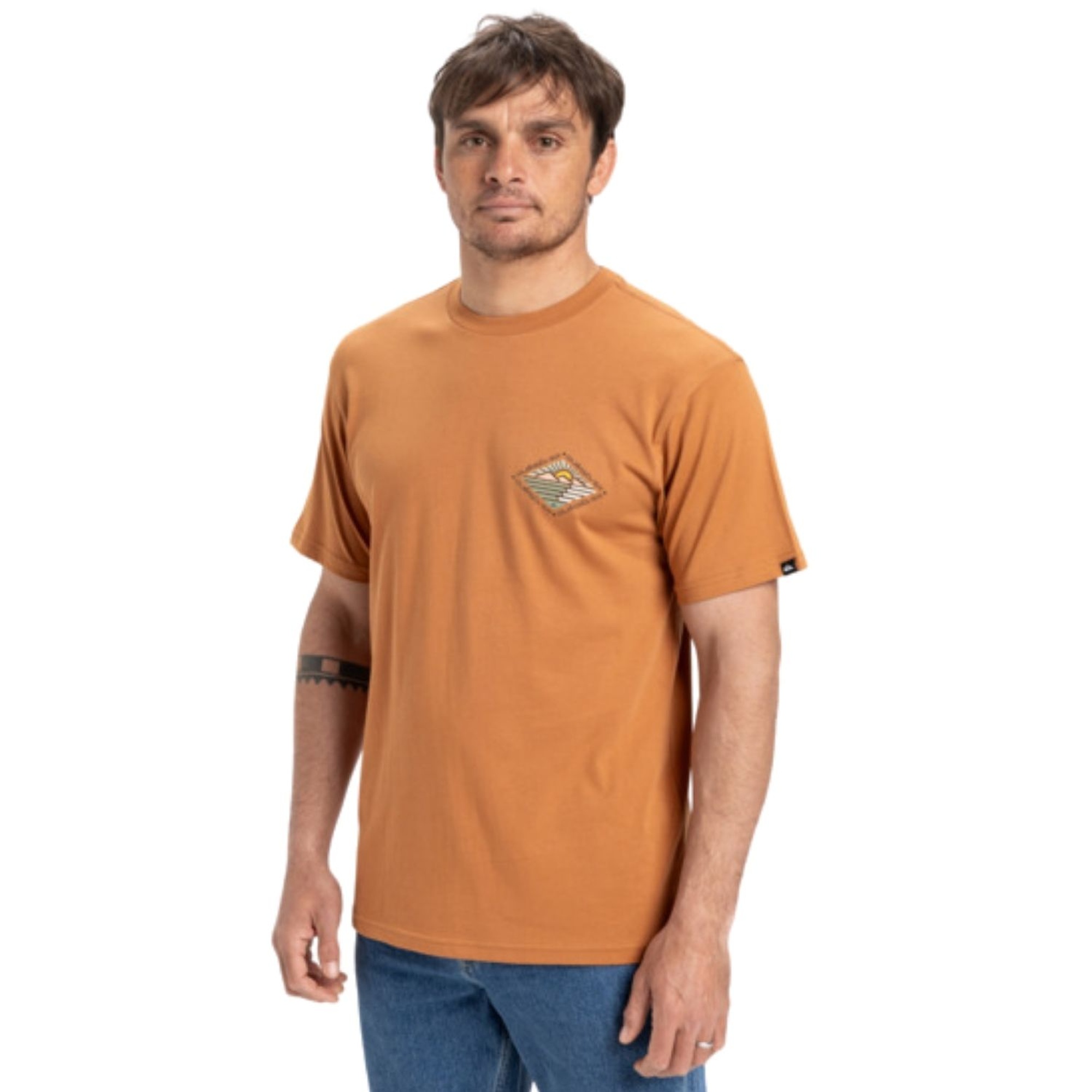 Quiksilver Evo Future Islands Erkek Kırmızı Tişört