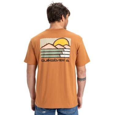  Quiksilver Evo Future Islands Erkek Kırmızı Tişört