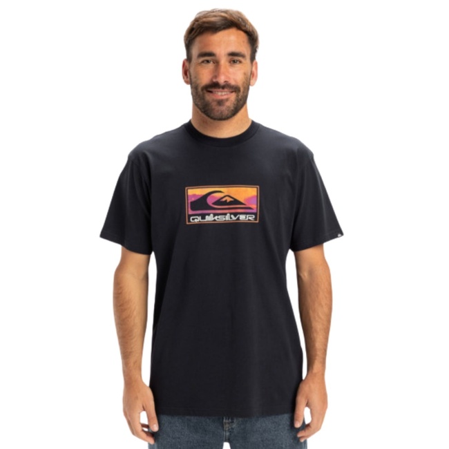  Quiksilver Ev Gradient Box Erkek Mavi Tişört