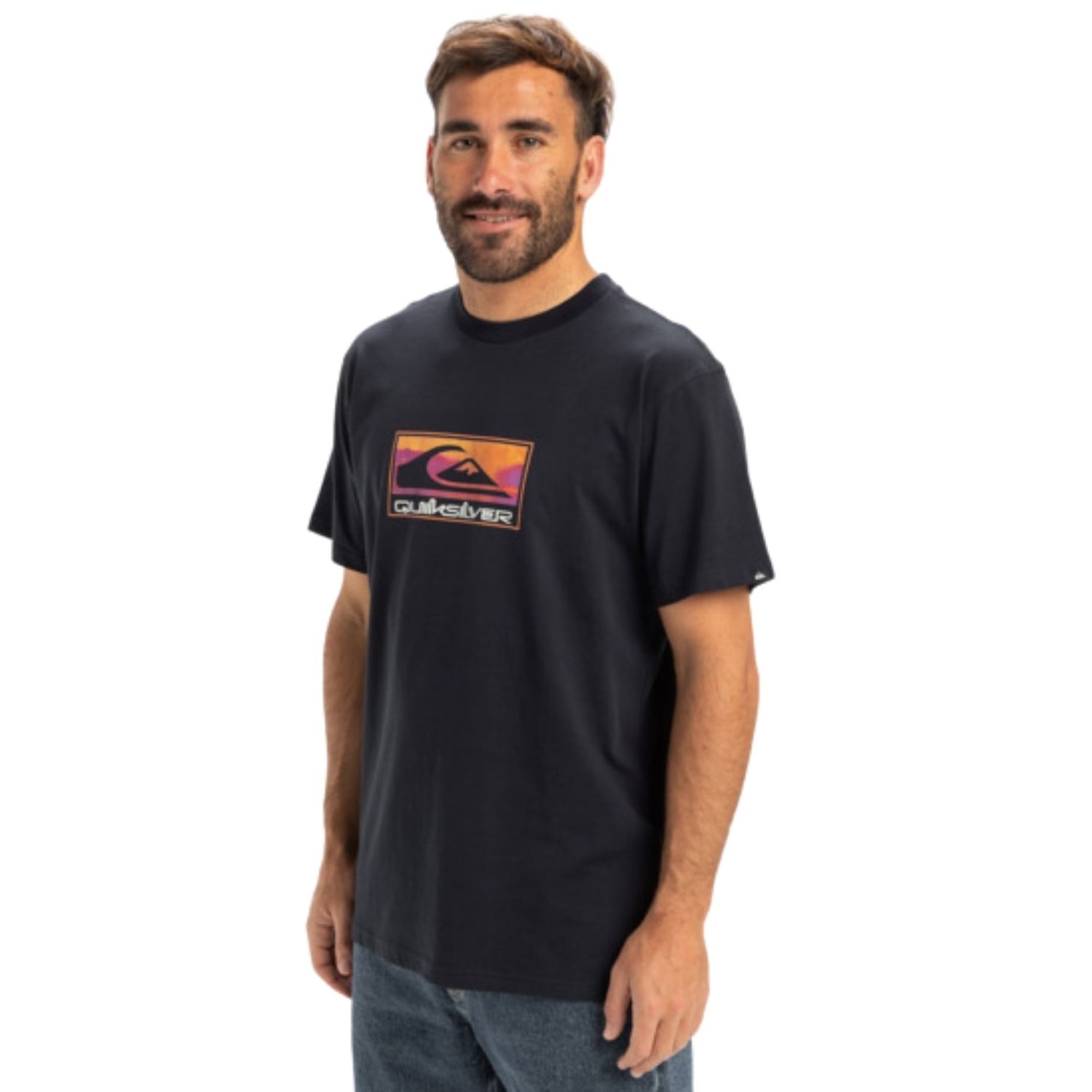 Quiksilver Ev Gradient Box Erkek Mavi Tişört