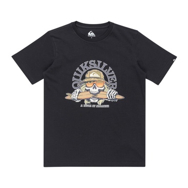  Quiksilver Ev Skull Feast Yth Erkek Çocuk Mavi Tişört