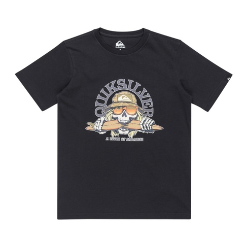  Quiksilver Ev Skull Feast Yth Erkek Çocuk Mavi Tişört
