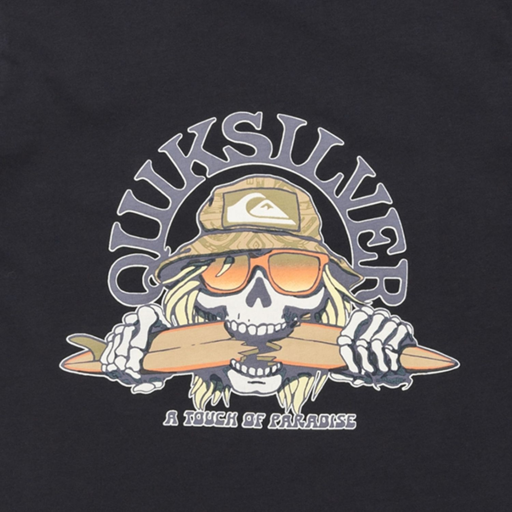 Quiksilver Ev Skull Feast Yth Erkek Çocuk Mavi Tişört