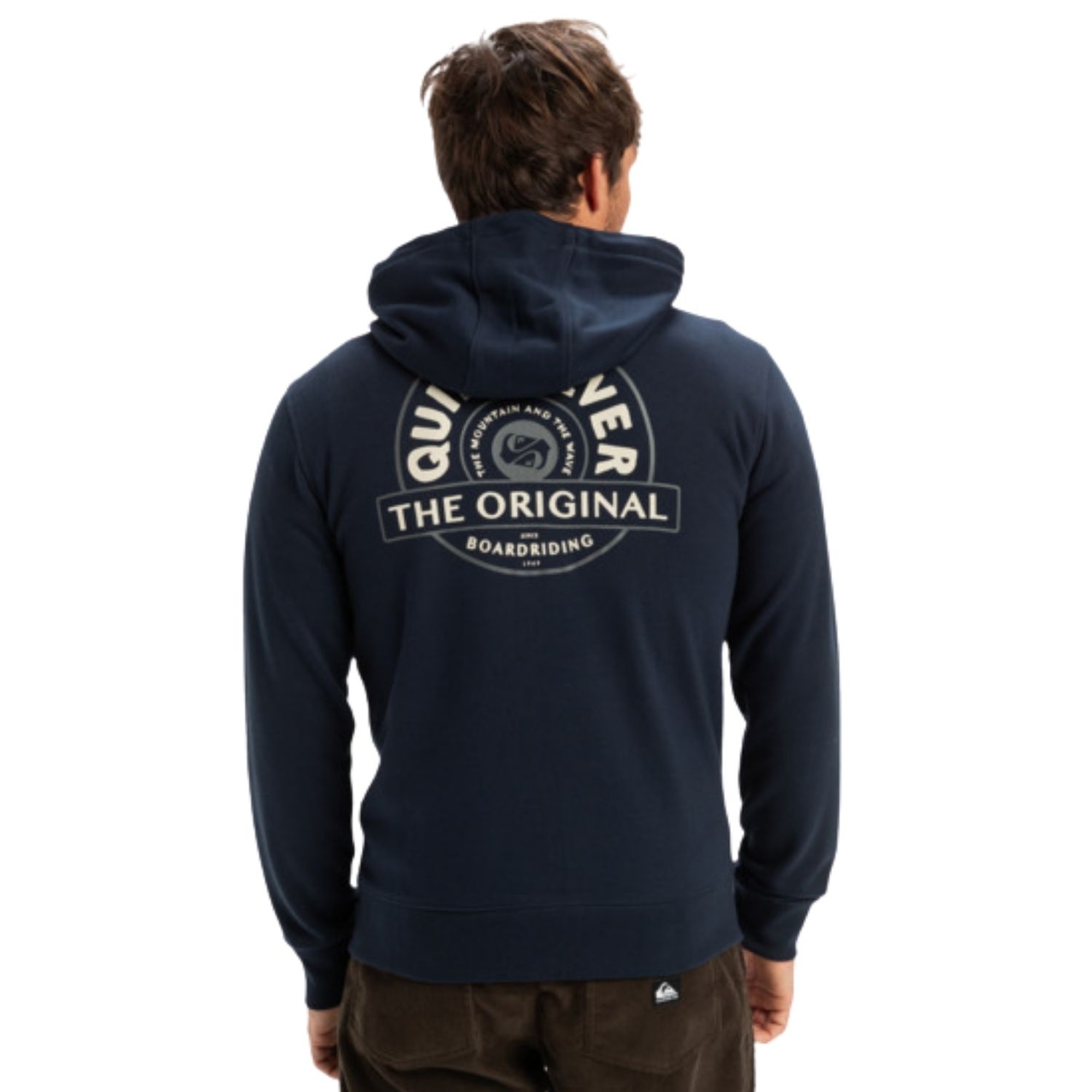 Quiksilver Graphic Mix Hoodie Zip Erkek Mavi Sweatshirt