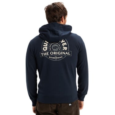  Quiksilver Graphic Mix Hoodie Zip Erkek Mavi Sweatshirt