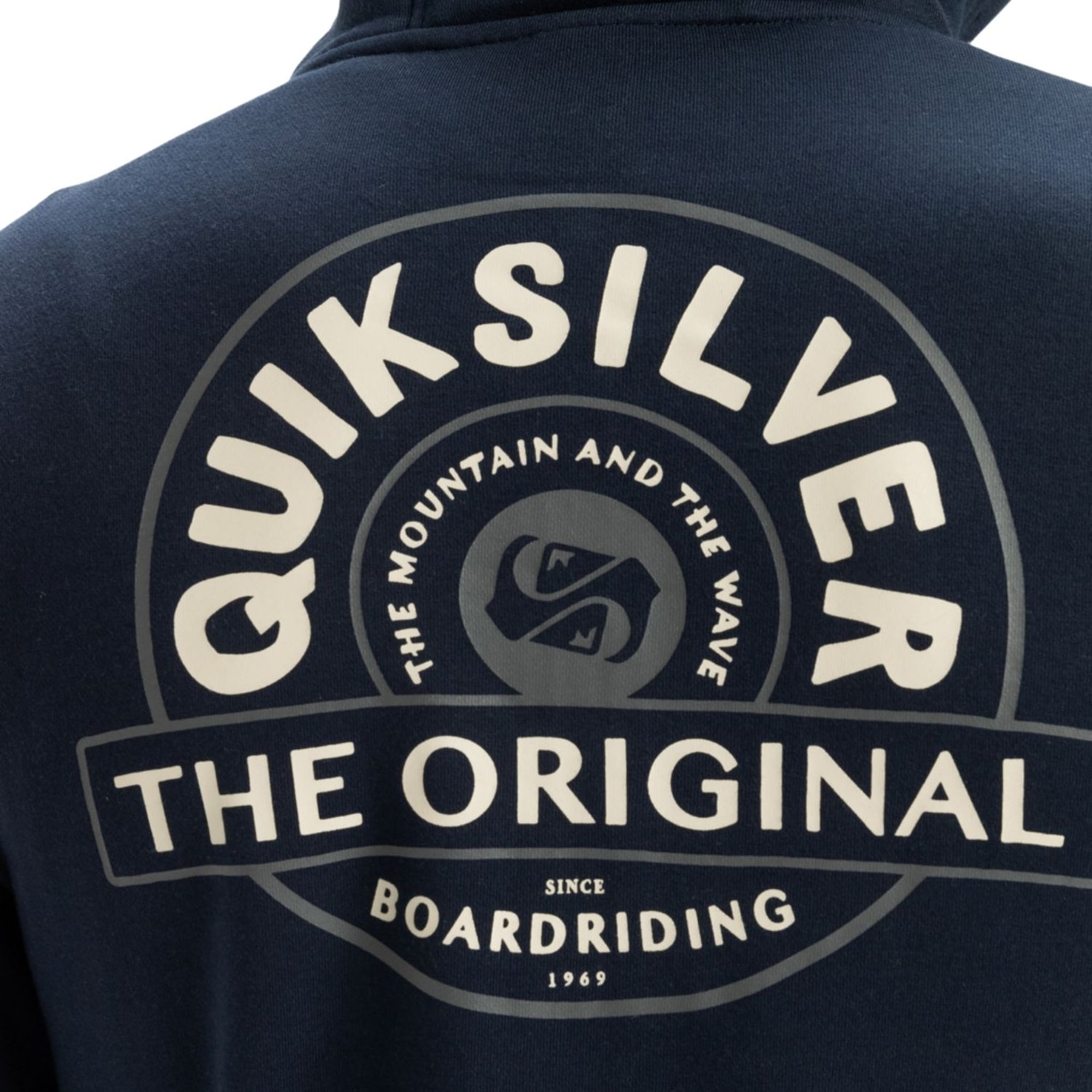 Quiksilver Graphic Mix Hoodie Zip Erkek Mavi Sweatshirt