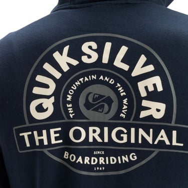  Quiksilver Graphic Mix Hoodie Zip Erkek Mavi Sweatshirt