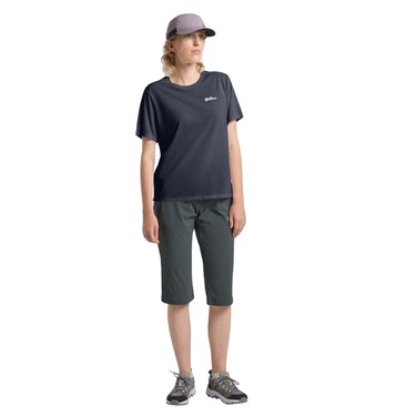  Jack Wolfskin Vonnan S|s T Kadın Mavi Tişört