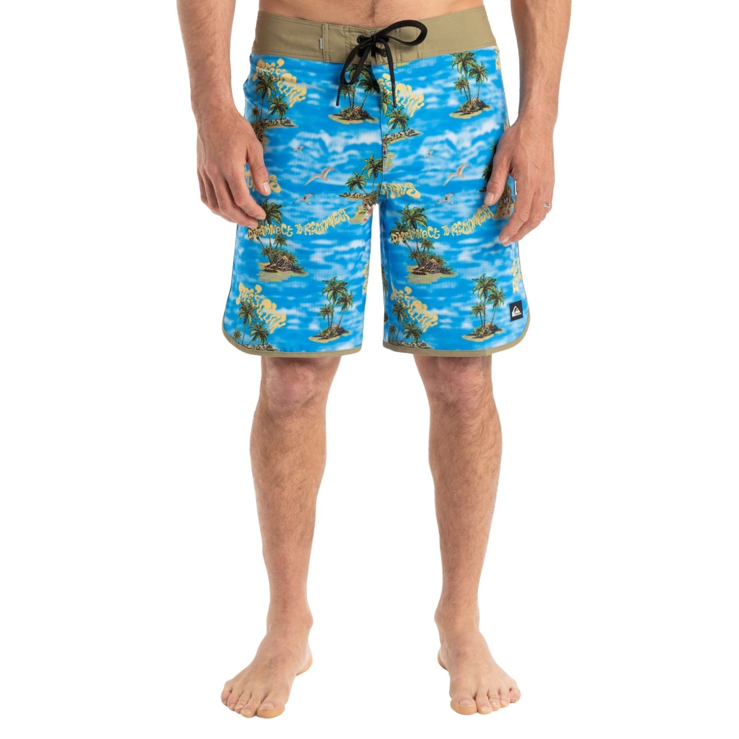  Quiksilver Highline Scallop 19 Erkek Mavi Boardshort