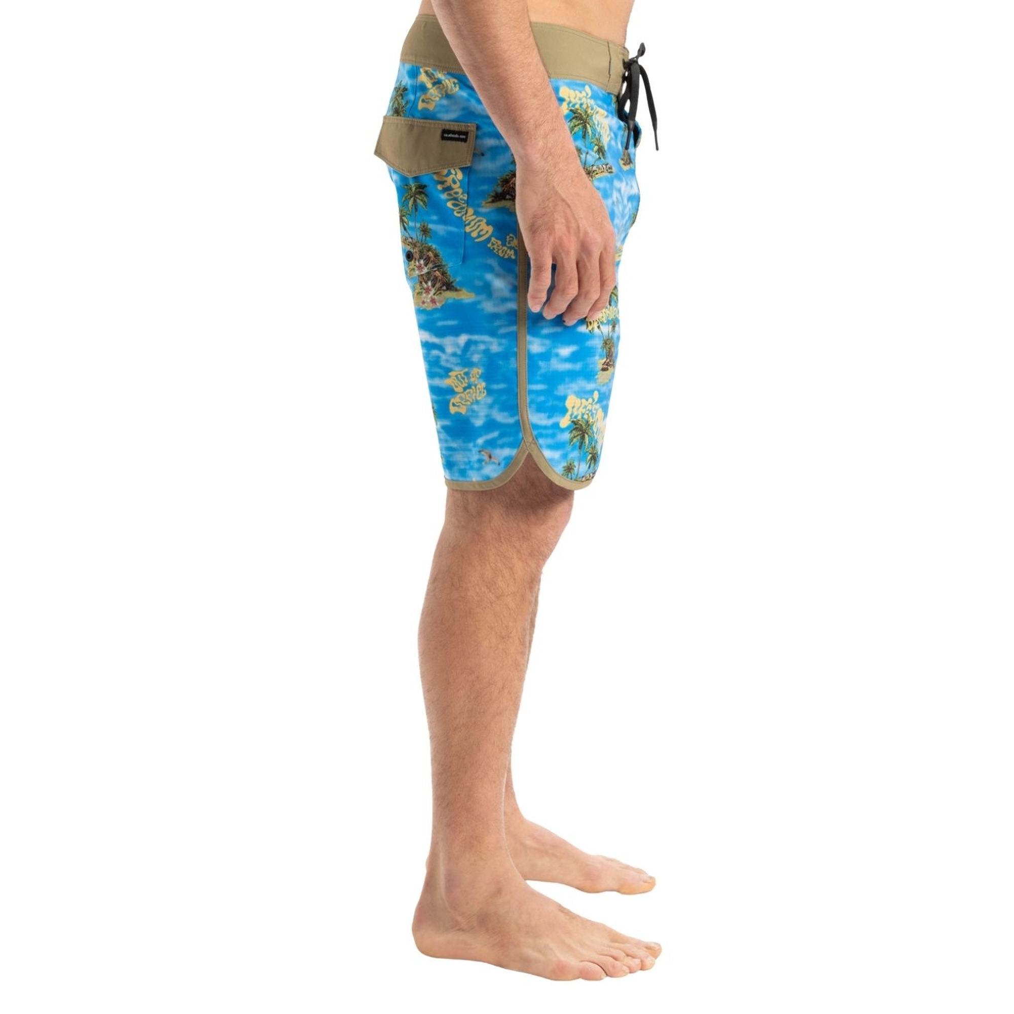 Quiksilver Highline Scallop 19 Erkek Mavi Boardshort