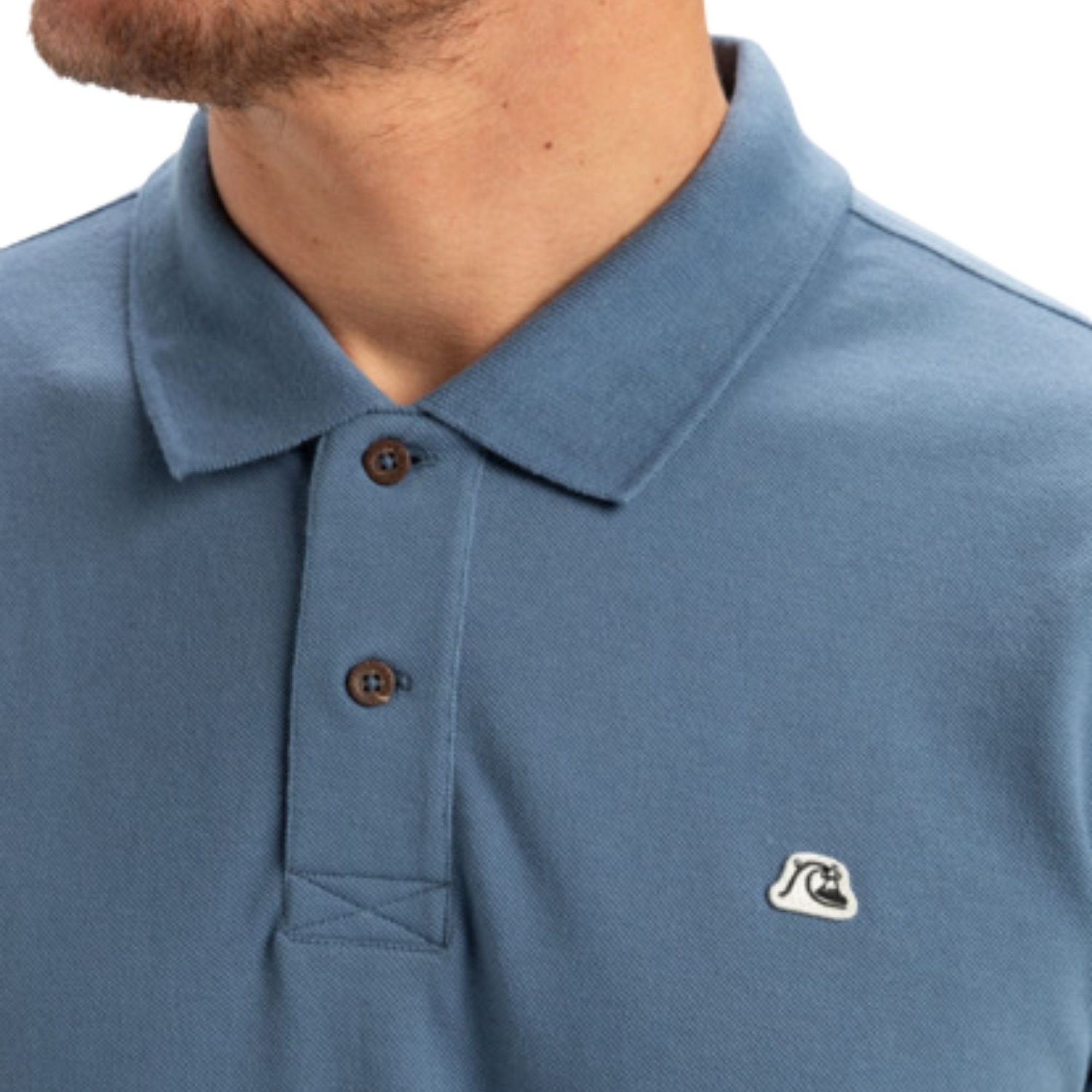 Quiksilver Dna Erkek Mavi Polo Tişört
