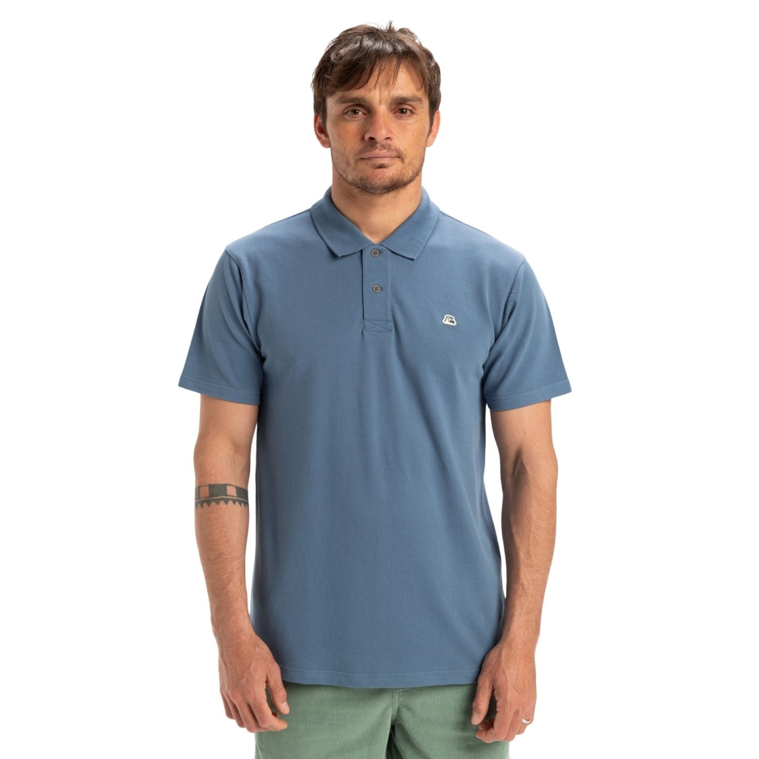  Quiksilver Dna Erkek Mavi Polo Tişört
