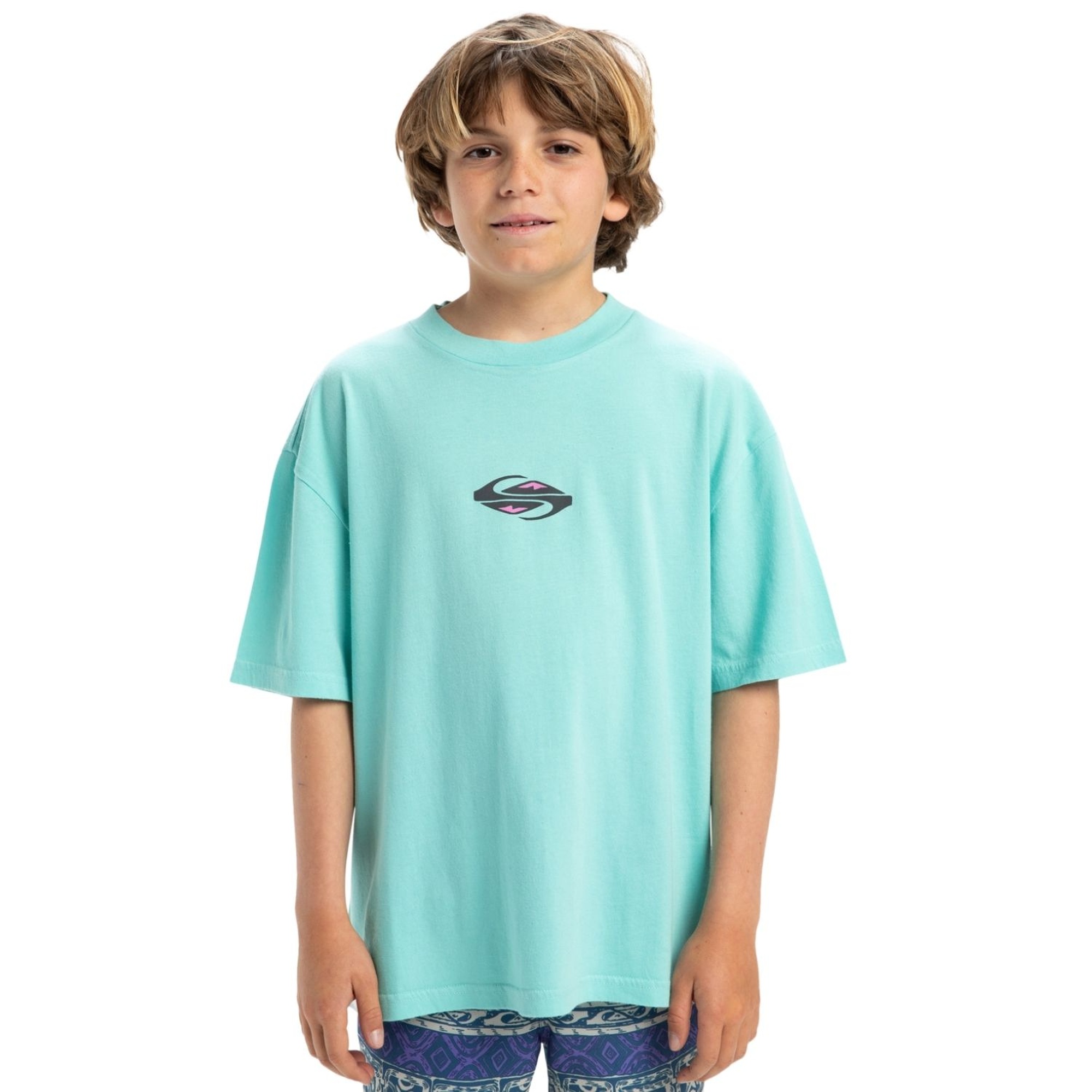 Quiksilver Gh Qs Global Heat Yth Erkek Çocuk Mavi Tişört