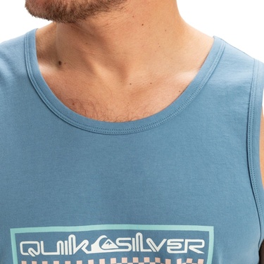  Quiksilver Ev Sun Dagger Tank Erkek Mavi Atlet