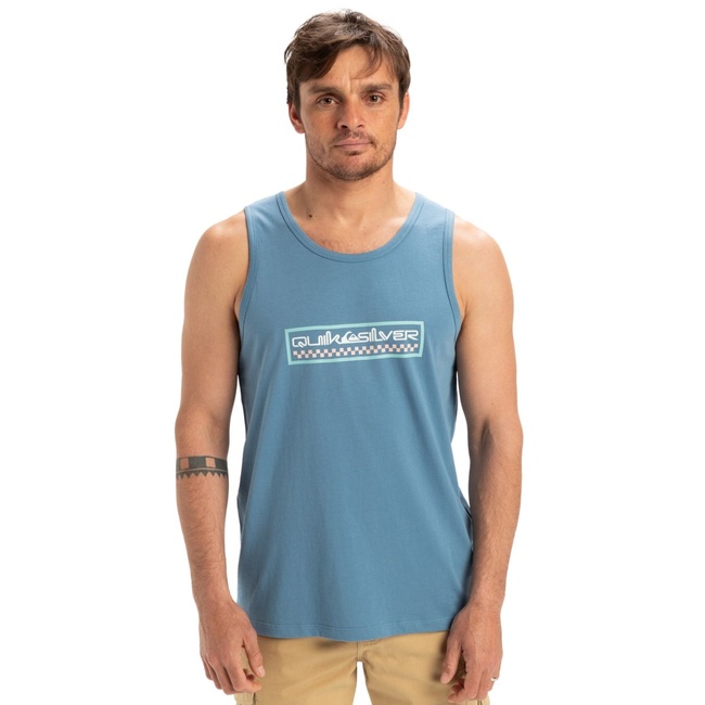  Quiksilver Ev Sun Dagger Tank Erkek Mavi Atlet