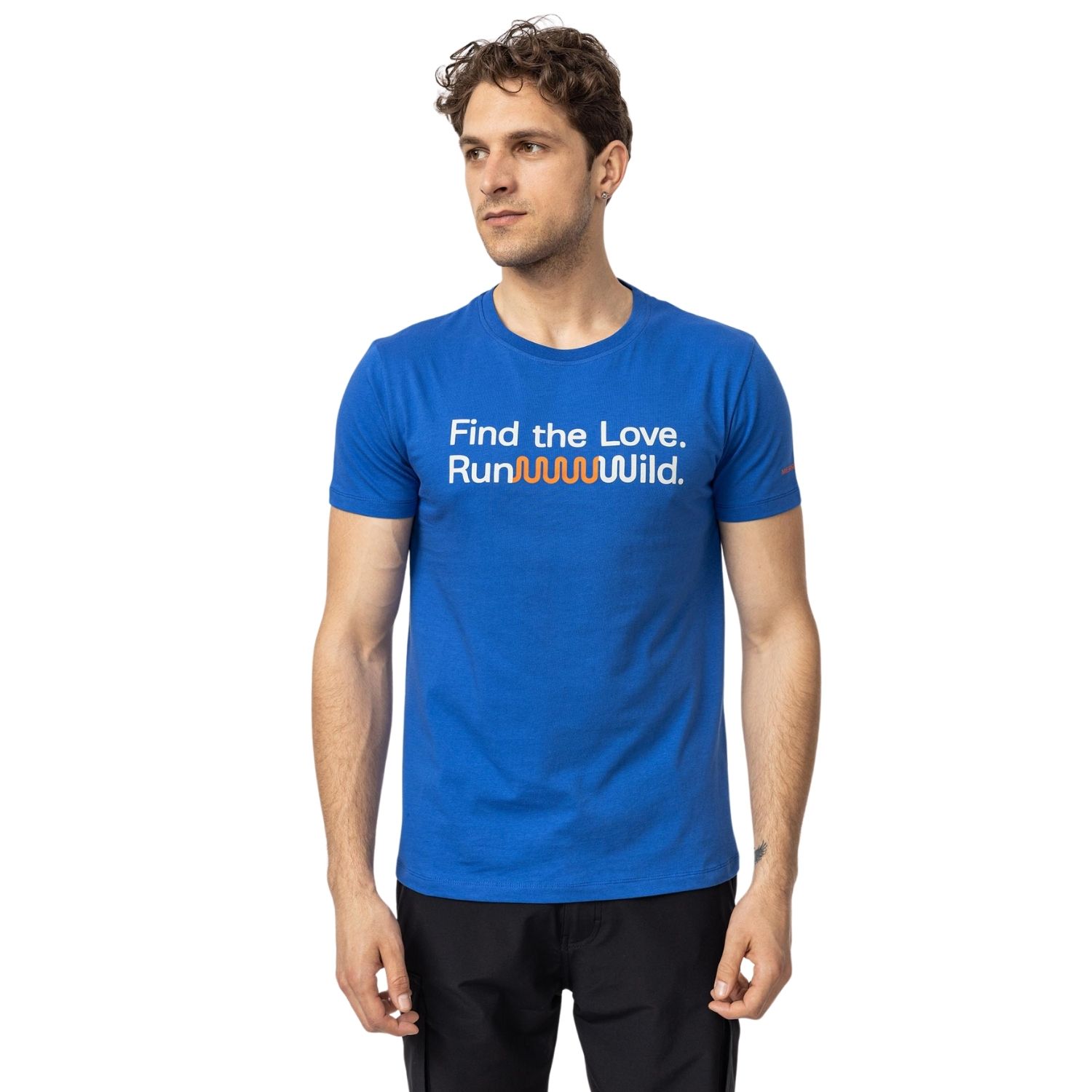  Merrell Text Erkek Mavi Tişört