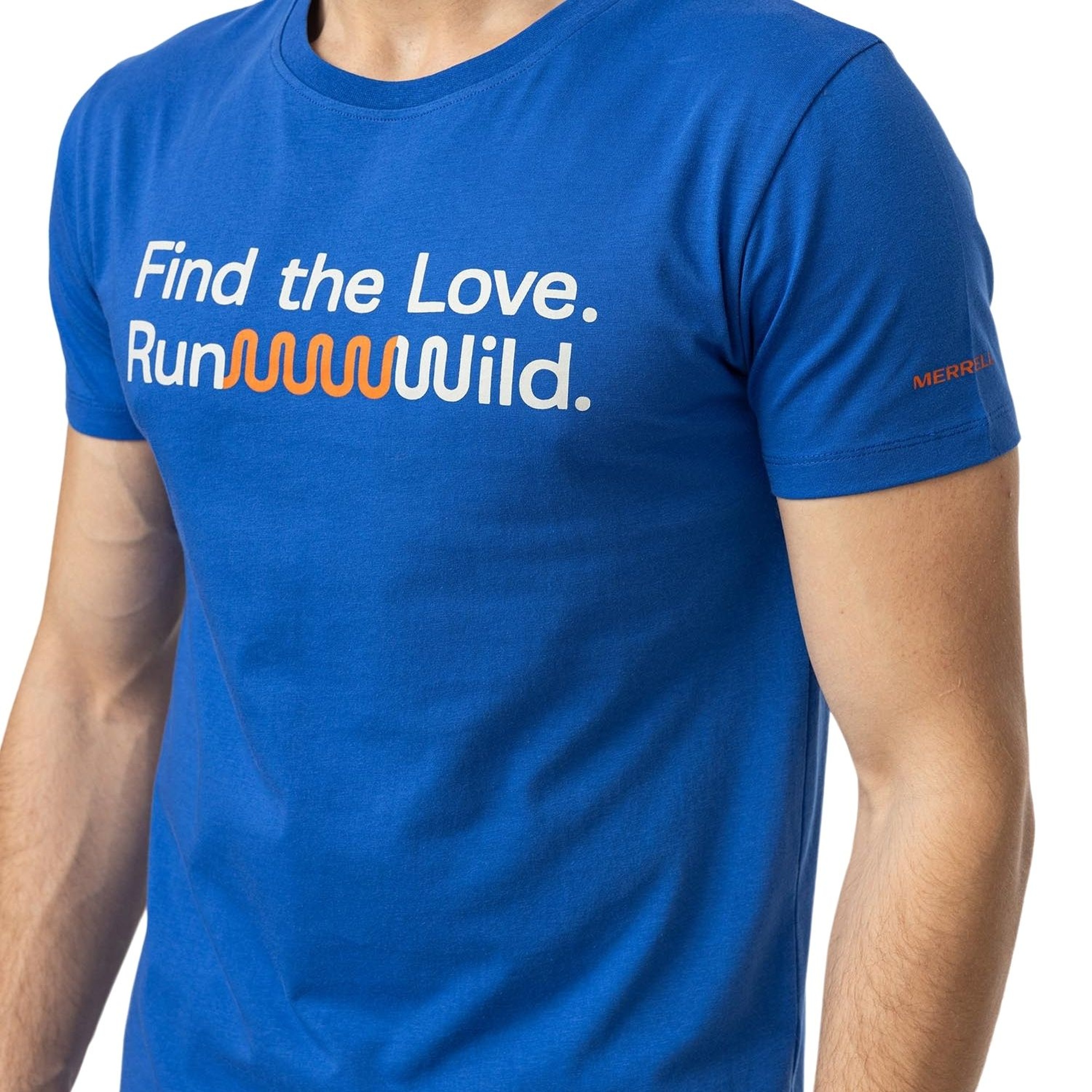 Merrell Text Erkek Mavi Tişört