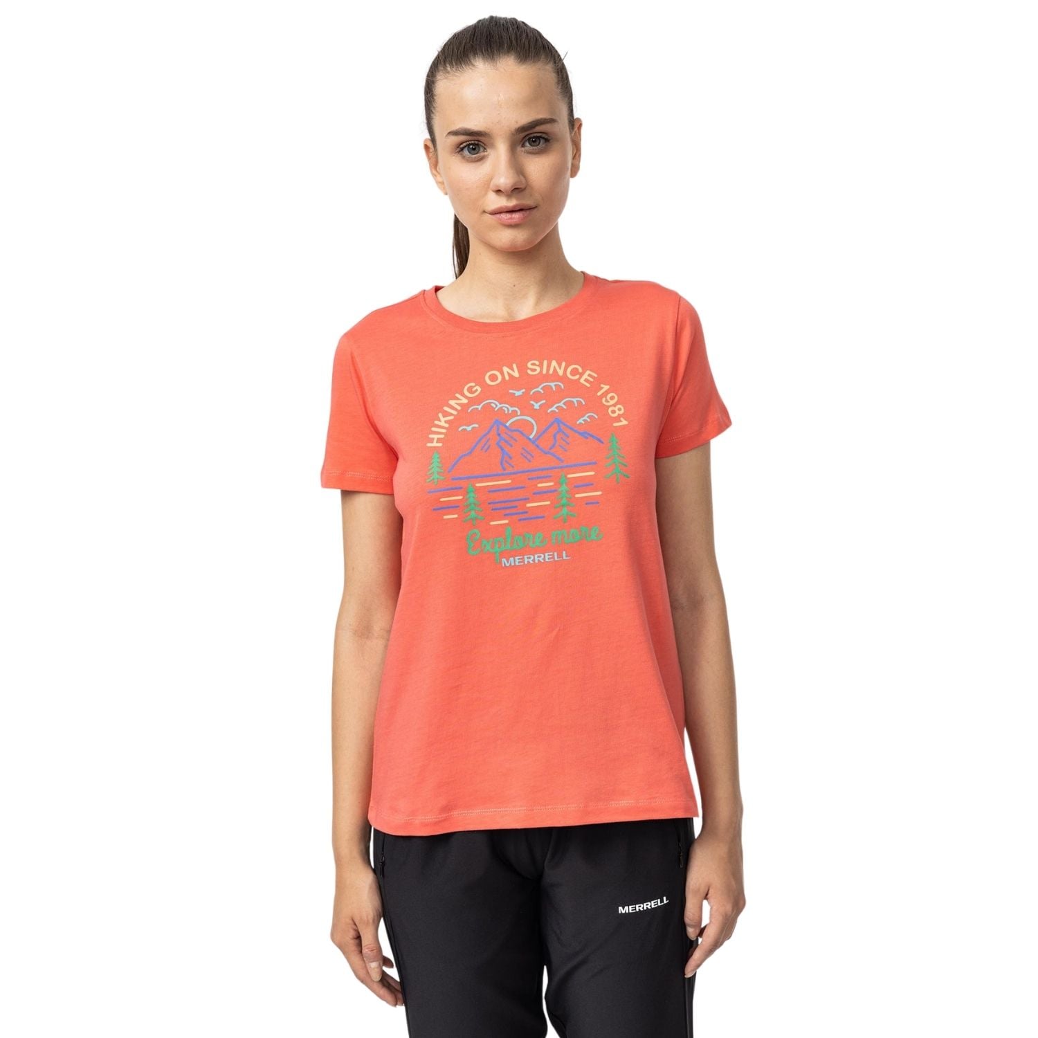  Merrell Terry Kadın Pembe Tişört