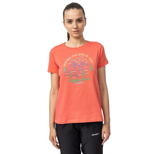  Merrell Terry Kadın Pembe Tişört