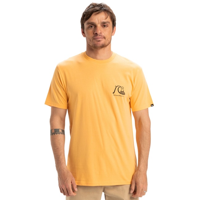  Quiksilver Evo Original Bs Erkek Sarı Tişört