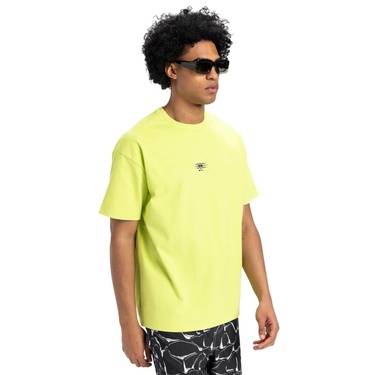  Quiksilver Mercury Tribe Erkek Sarı Tişört