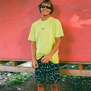  Quiksilver Mercury Tribe Erkek Sarı Tişört