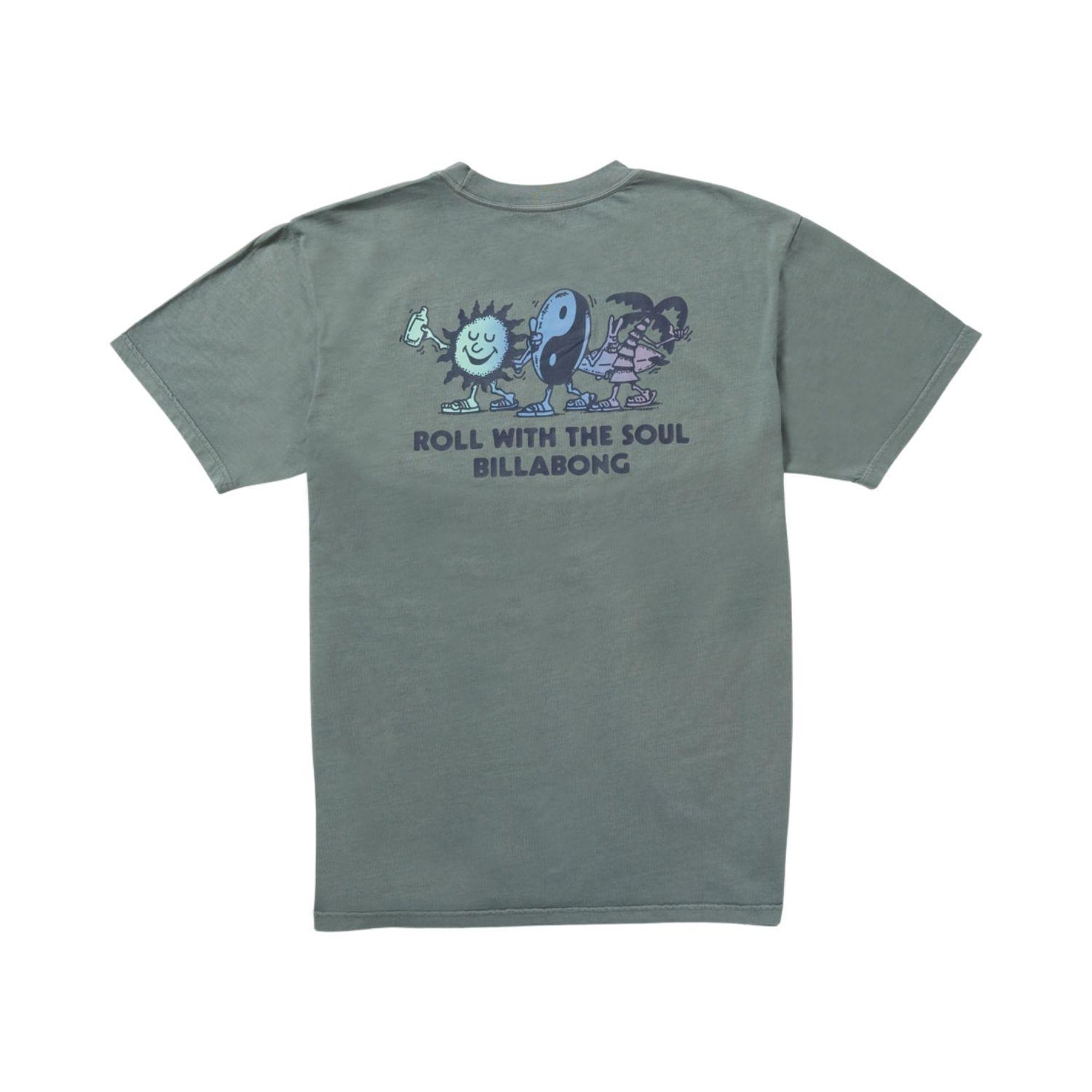 Billabong Roll Premium Ww Ss Erkek Mavi Tişört